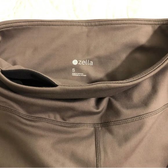 Zella Studio Lite Crop Leggings - Grey Sparrow Size Small - Picture 6 of 6